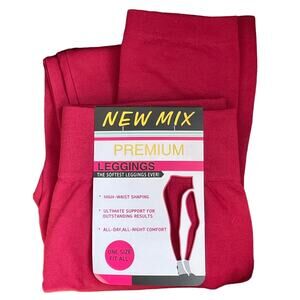 New Mix Cranberry High Waist Leggings Tights New with Tag OS